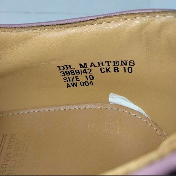 Brogue Platform Doc Martens Pink/Lavender and White Low - Picture 4 of 4